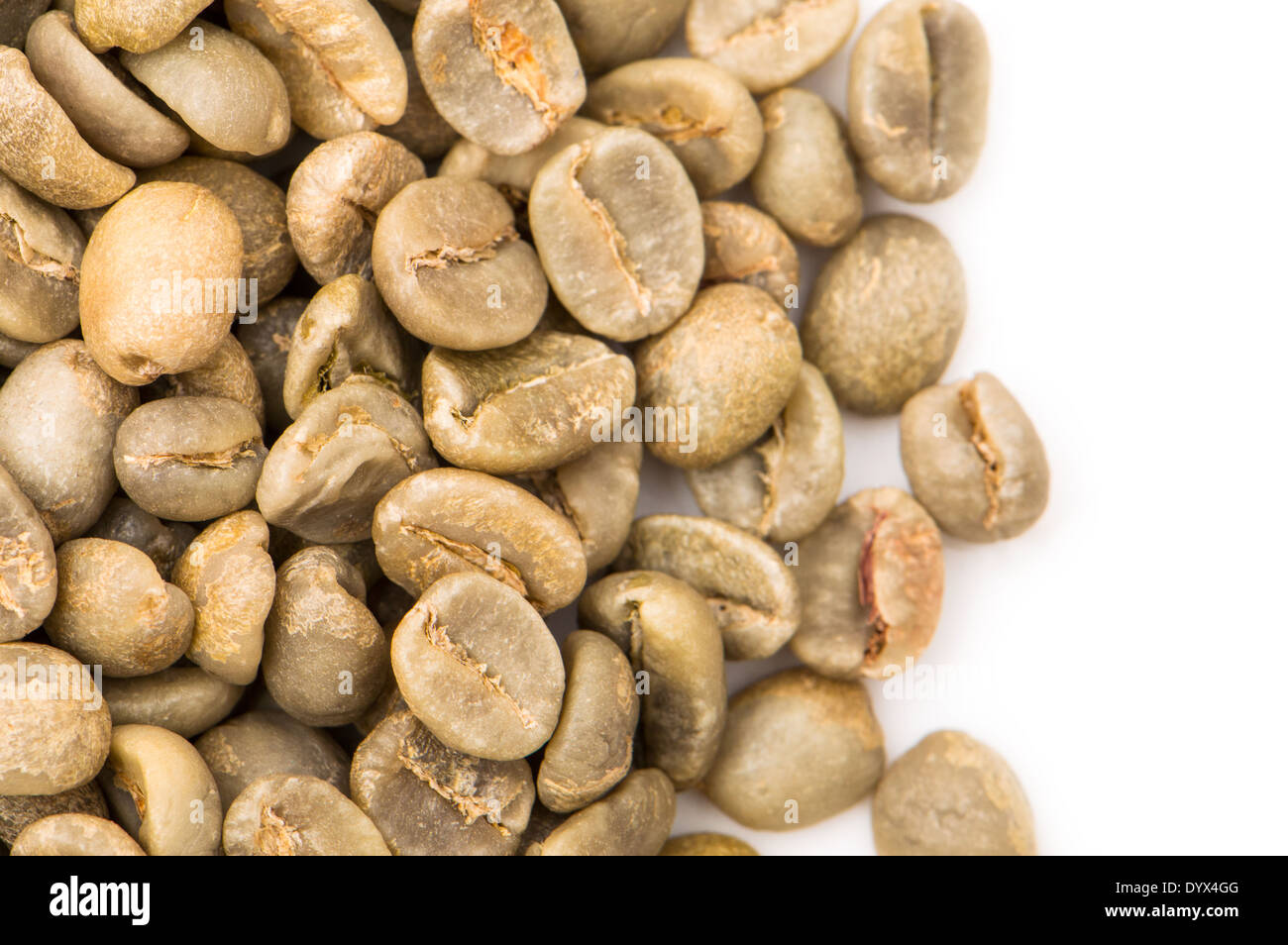 Green Arabica coffee beans Stock Photo