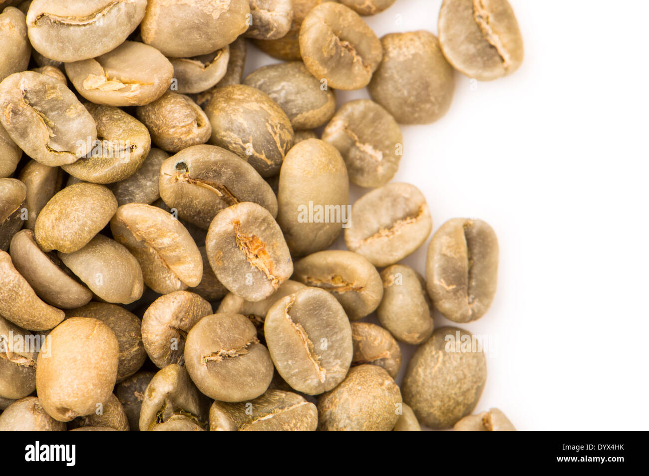 Green Arabica coffee beans Stock Photo