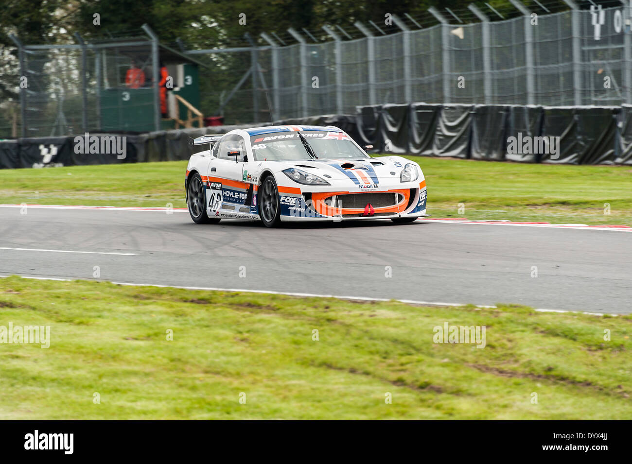 G55 GT4 Sports Racing Car in the British GT Championship at Oulton Park Tarporley
