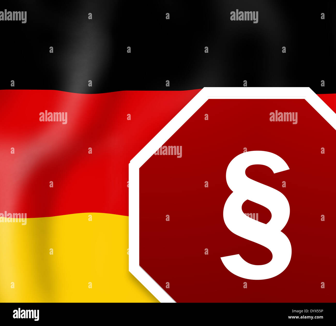 German Law Sign Stock Photo Alamy