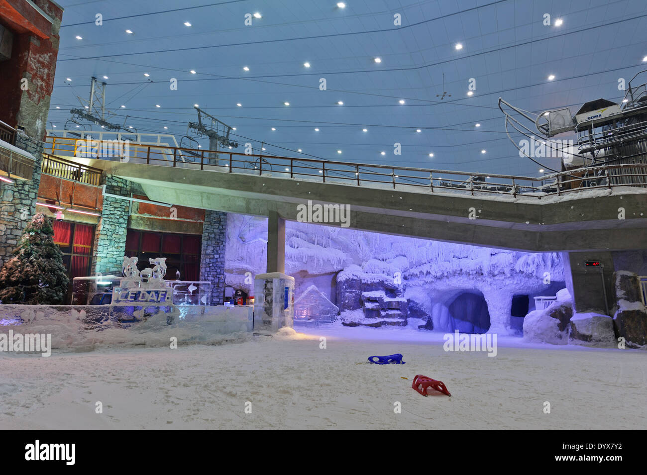 Indoor Ski Dubai resort in the Mall of Emirates, Dubai, United Arab