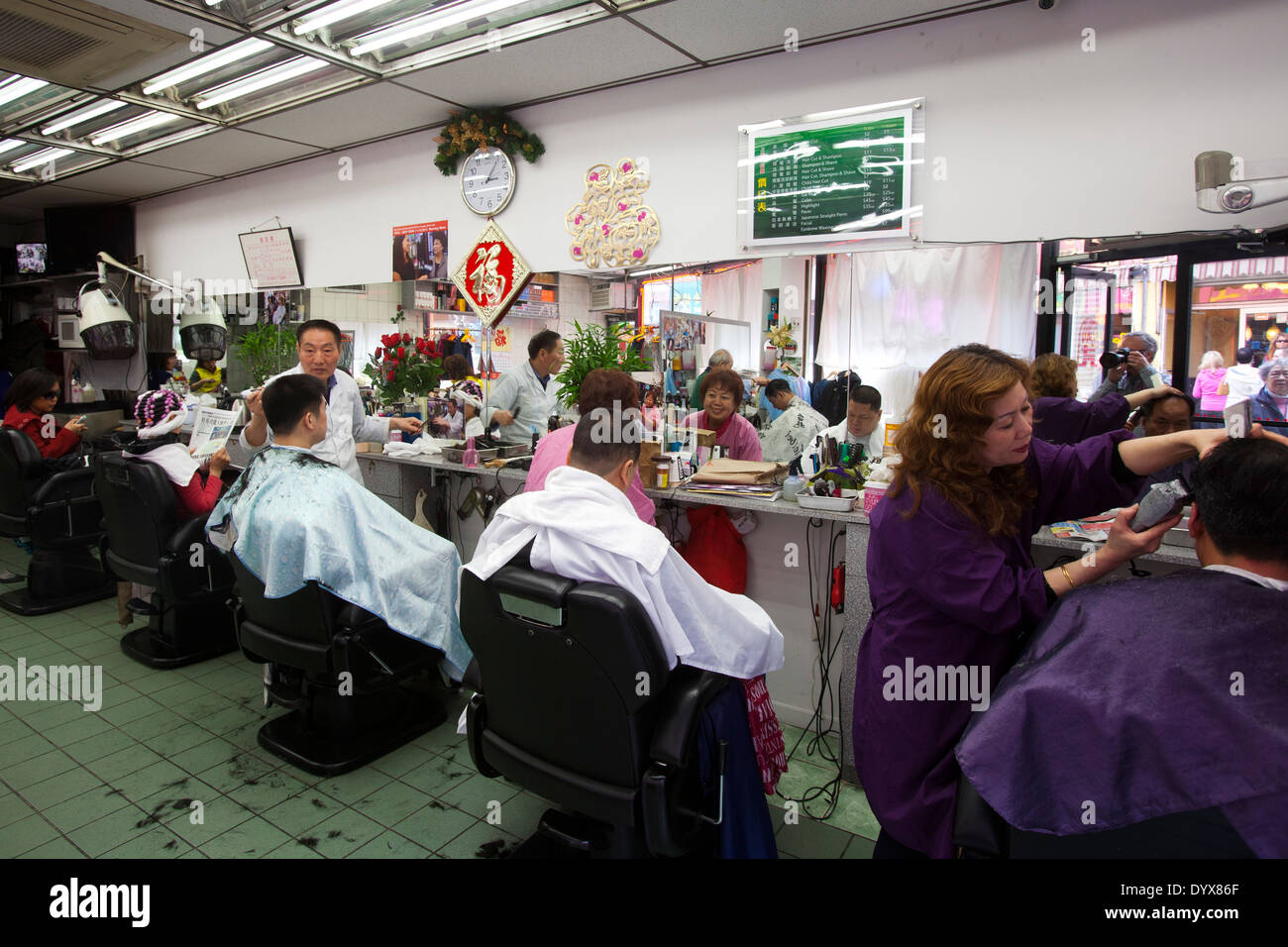 Barber Shop Chinatown Manhattan New York City New York