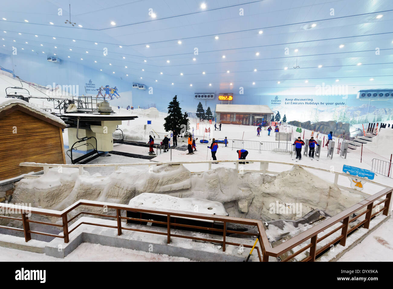 Indoor Ski Dubai resort in the Mall of Emirates, Dubai, United Arab
