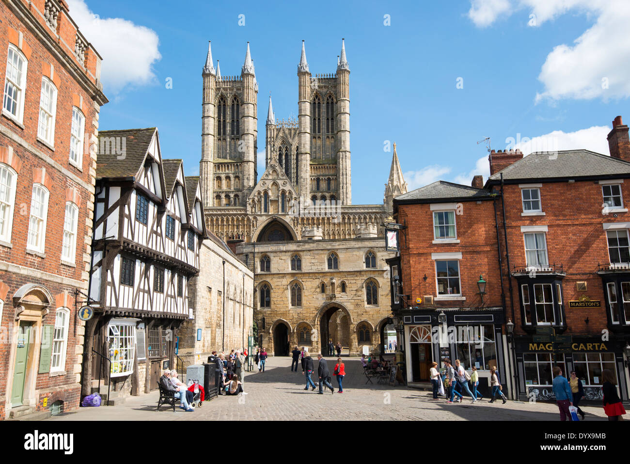 Castle Square in Lincoln City Centre, Lincolnshire England UK Stock ...