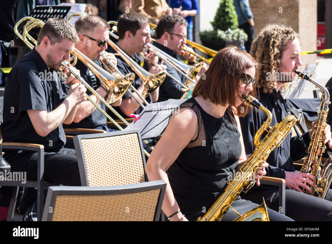 An open air classical music concert in London, England United Kingdom UK Stock Photo