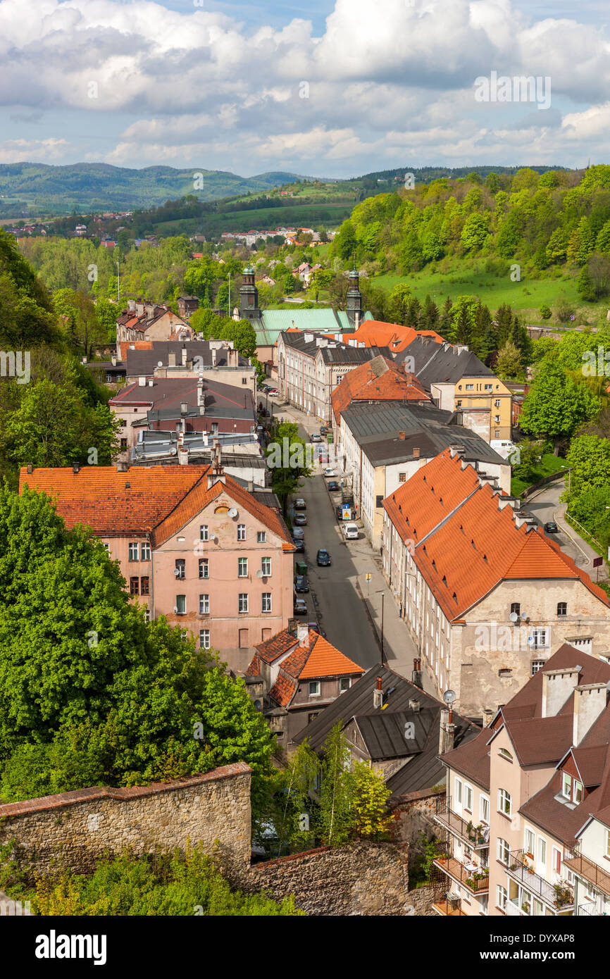 View from Klodzko Fortress, Lower Silesia, Poland, Europe. Stock Photo