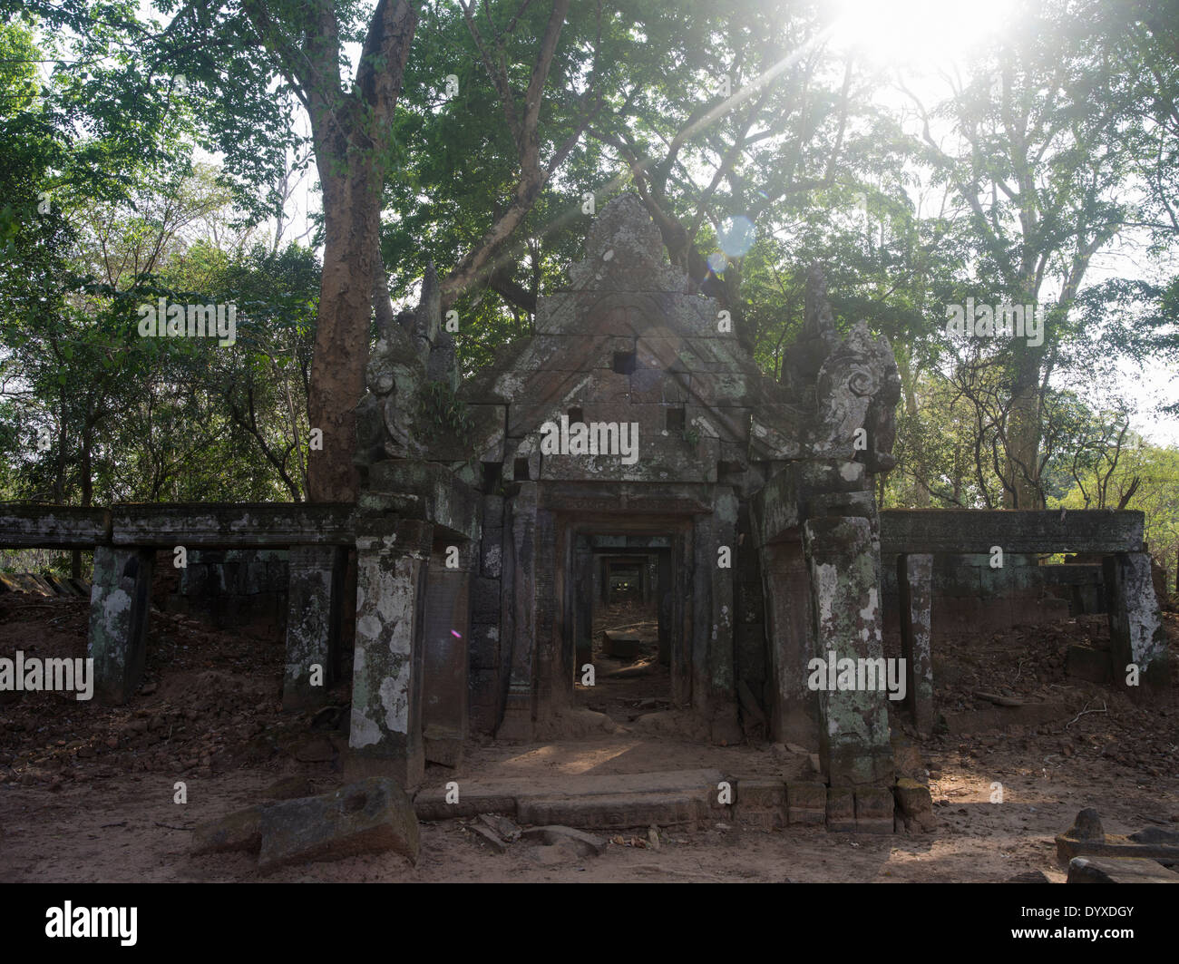 Prasat Kra Chap Temple part of Koh Ker 127 NE of Siem Reap, Cambodia Stock Photo