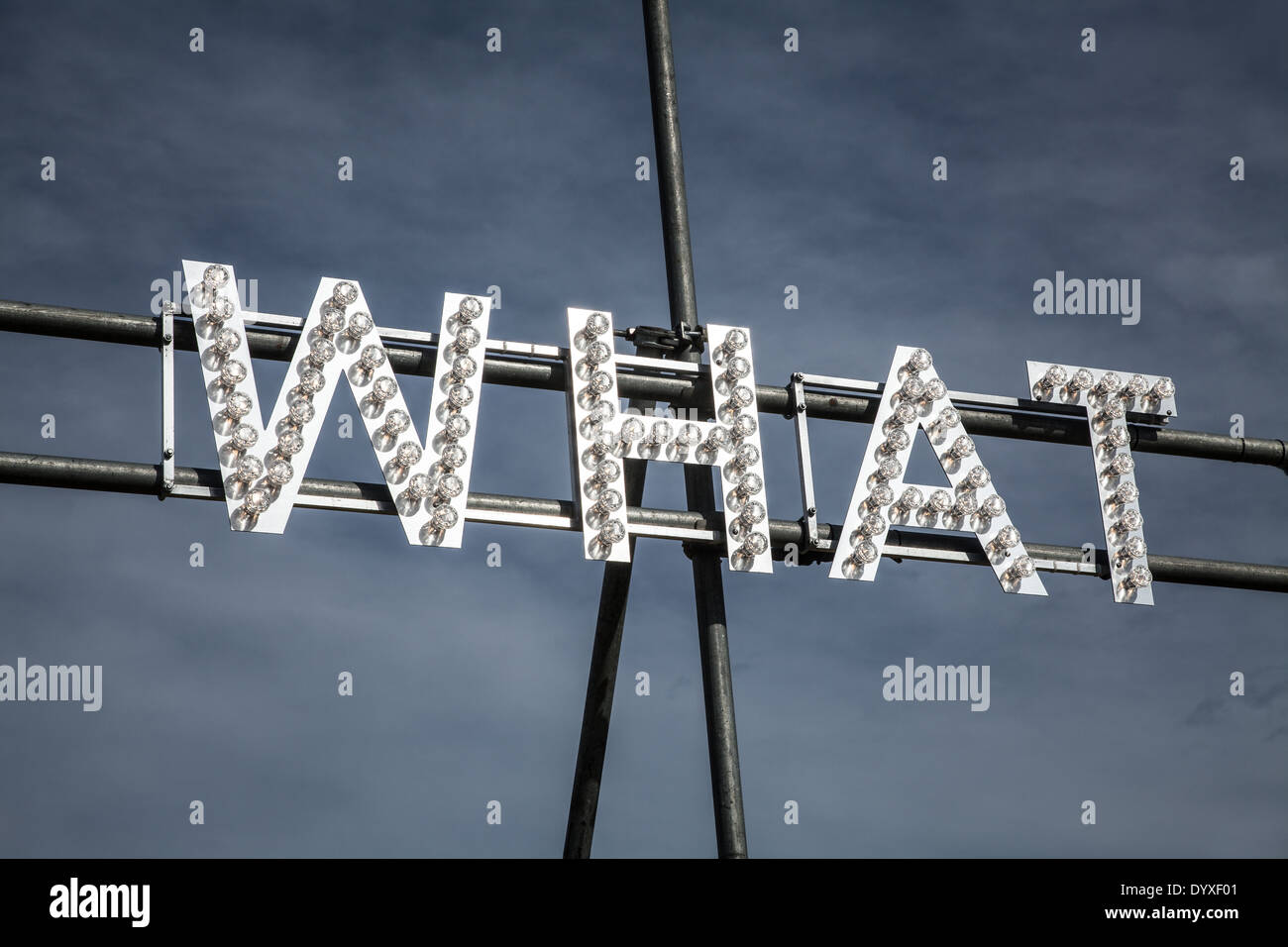 Abstract art installation featuring word hi-res stock photography and ...