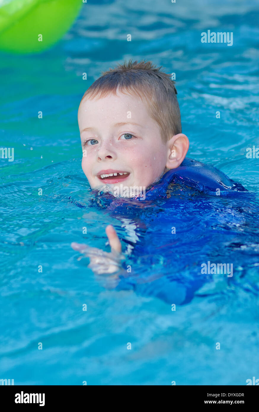 child having fun in the swimming pool Stock Photo Alamy