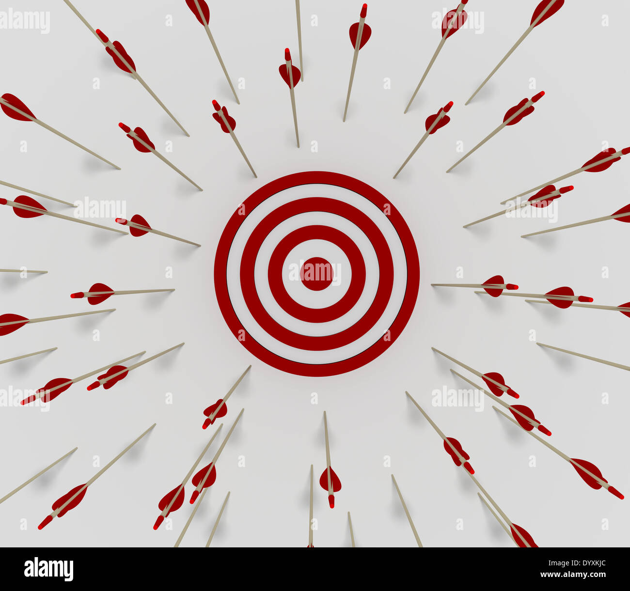 Tens of arrows that have missing the target Stock Photo Alamy