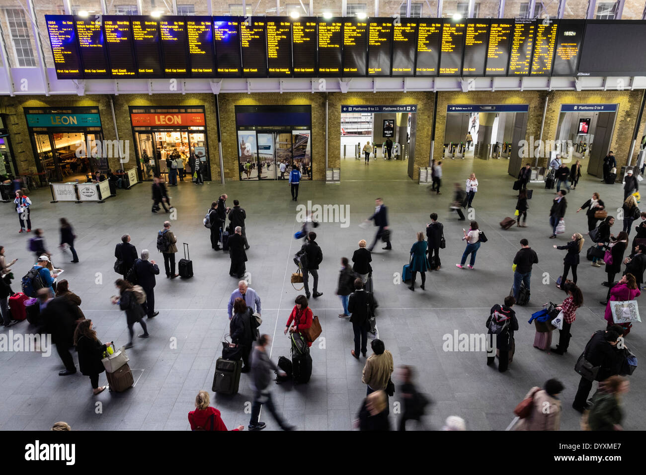 Modern new architecture of Western Concourse at King's Cross railway ...