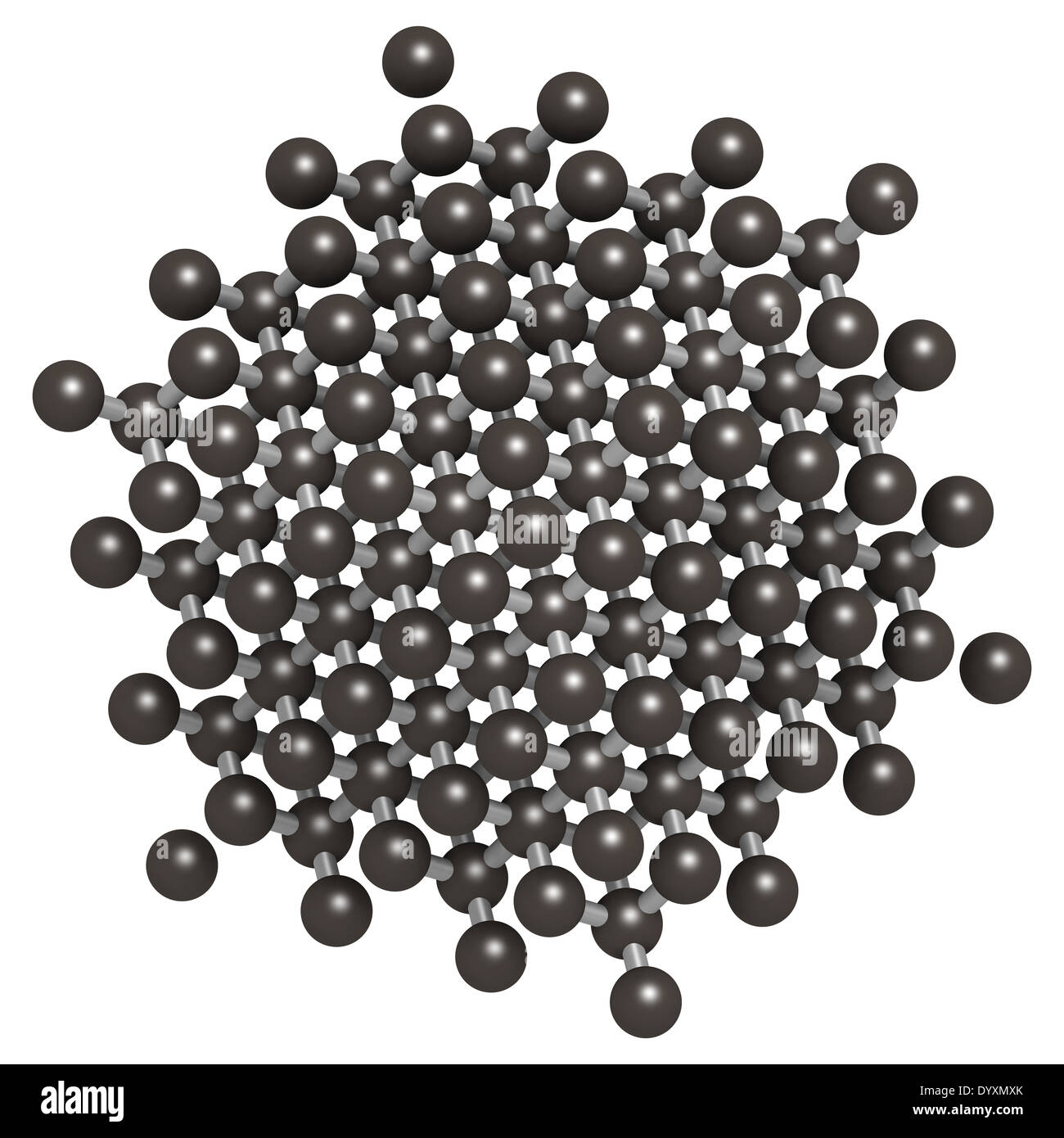 Pure silicon (Si, silicium), crystal structure. Main building material of  computer chips. Atoms are represented as spheres Stock Photo - Alamy