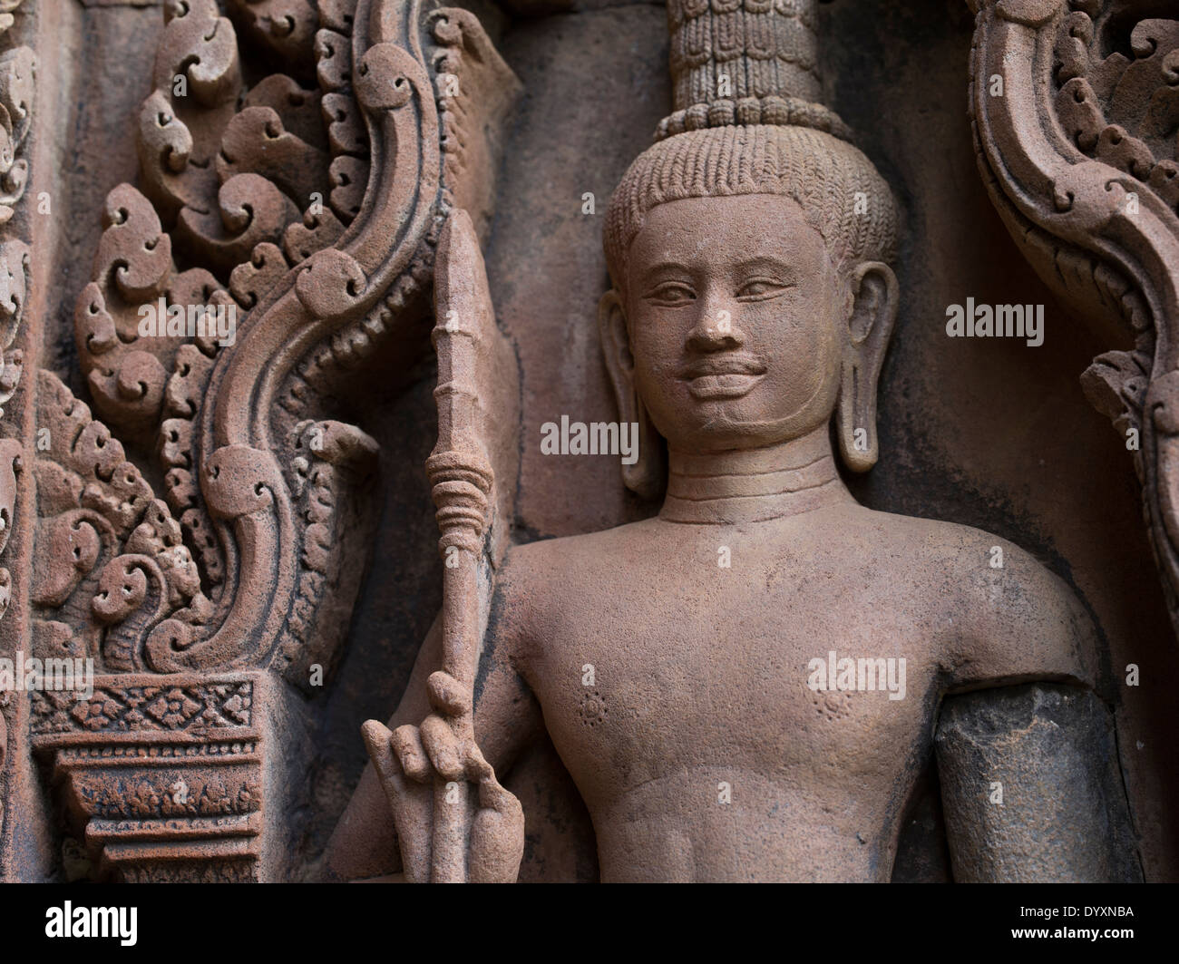 Banteay Srei Hindu Temple dedicated to Shiva. Siem Reap, Cambodia Stock Photo