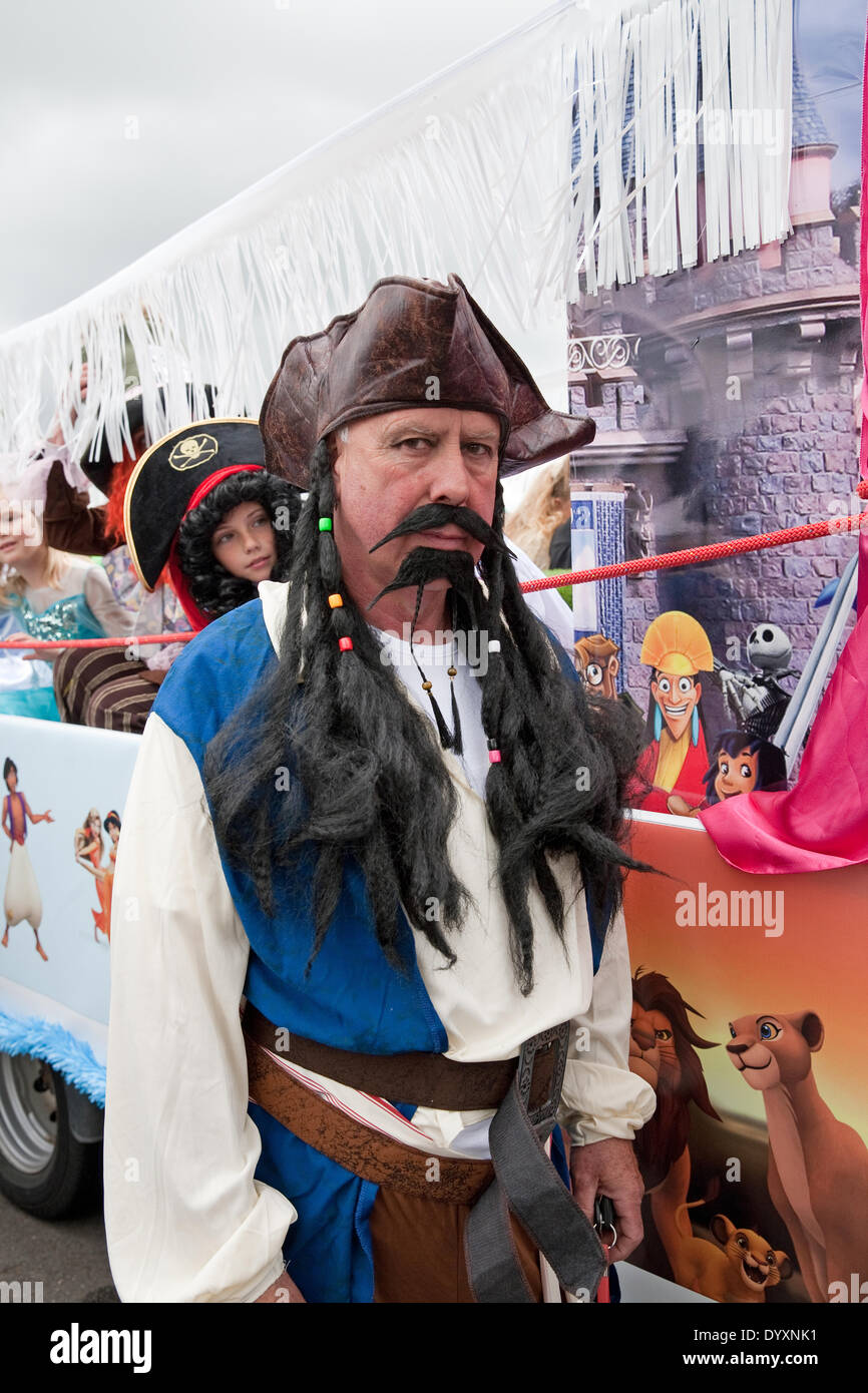 Biggin Hill, London, UK. 27th Apr, 2014. Dressed up as Captain Hook in the Positive Path walk in Biggin Hill to raise funds for The Chartwell Cancer Trust  Credit:  Keith Larby/Alamy Live News Stock Photo