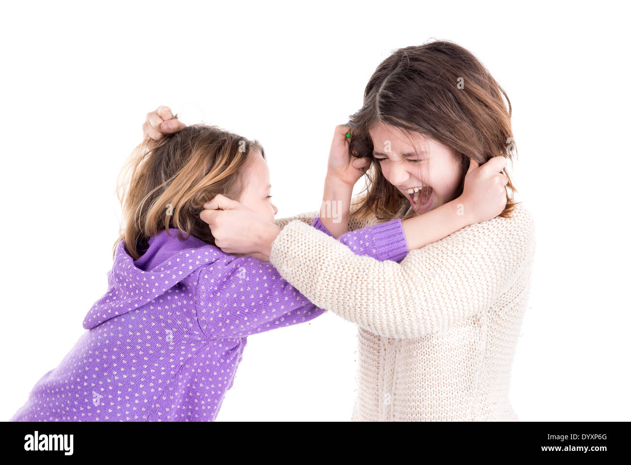 Kids Pulling Hair Cut Out Stock Images & Pictures Alamy