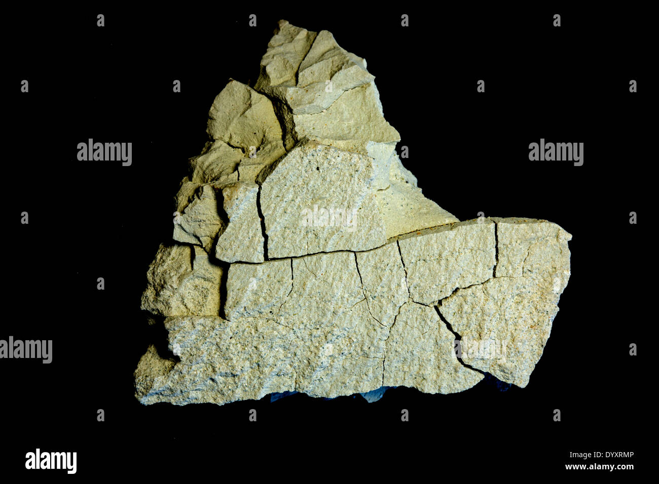 Bentonite, clay, Aberdeen, Mississippi, specimen courtesy of USGS Stock Photo