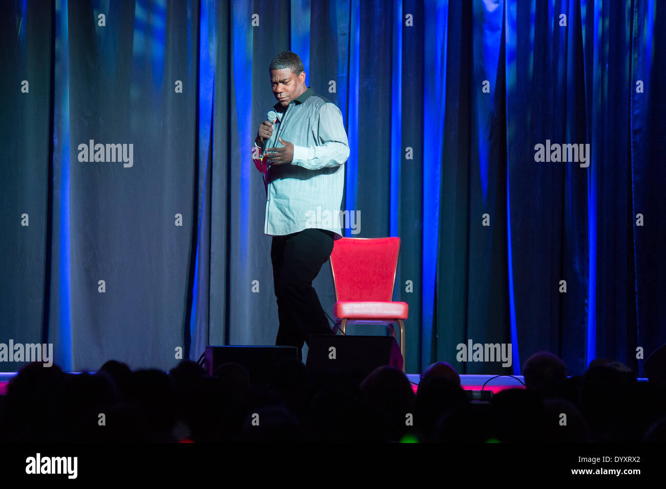 Lincoln, CA, USA. 26th Apr, 2014. Comedian Tracy Morgan performs at  Thunder Valley Casino Resort in Lincoln, California on April 26, 2014 Credit:  Randy Miramontez/Alamy Live News Stock Photo