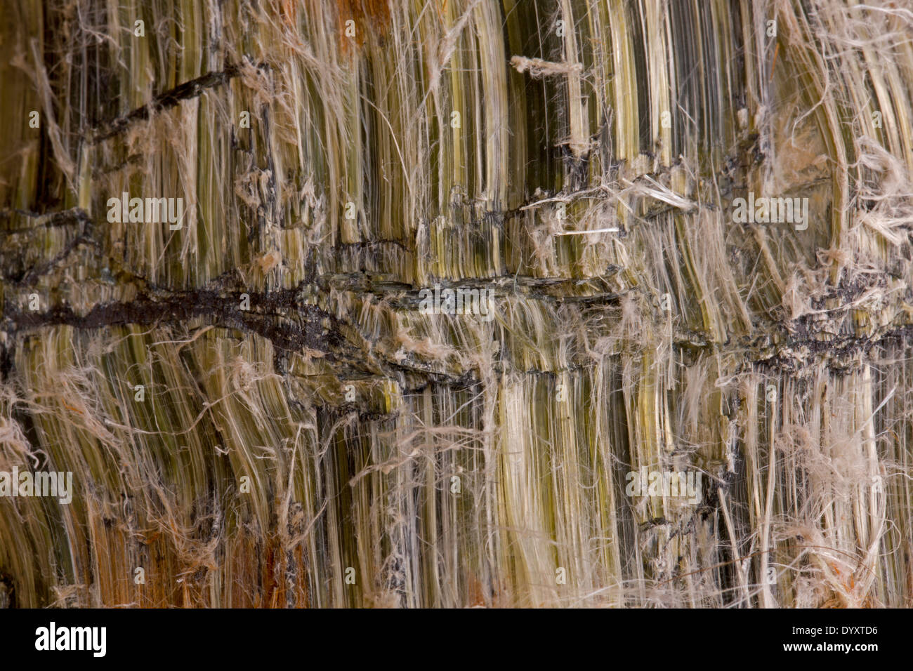 Chrysotile, asbestos, Asbestos hill mine, Quebec, Canada Stock Photo