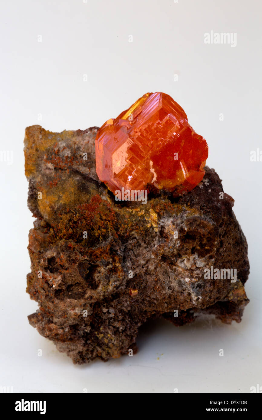 Wulfenite, Red cloud mine, Arizona, specimen courtesy of Marcus