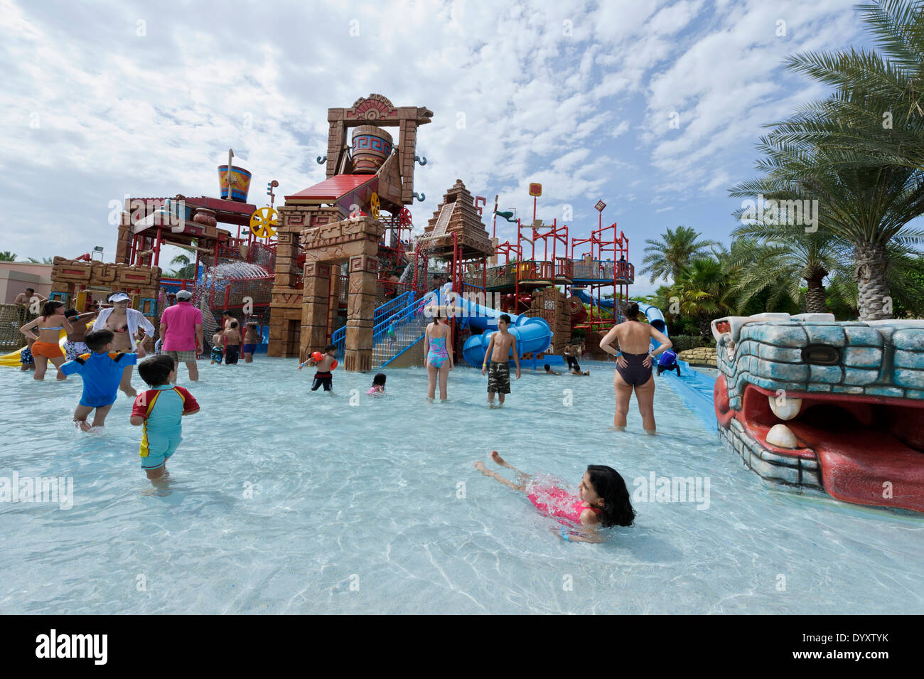 Family pool at Wild Wadi Waterpark, Dubai, United Arab Emirates, UAE ...