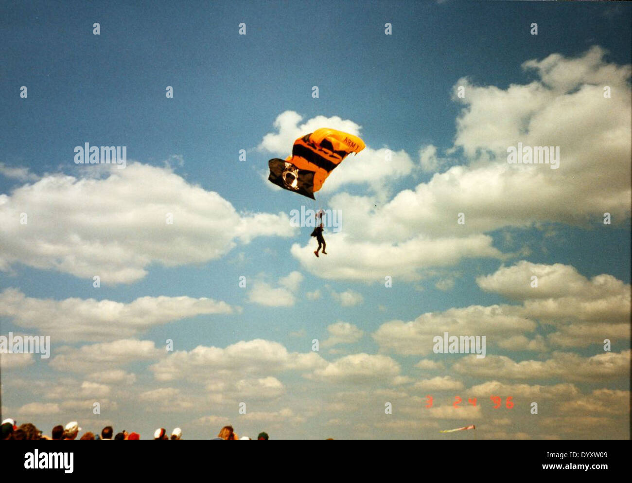 This 1996 photo captures spectators at an unspecified event, documented ...