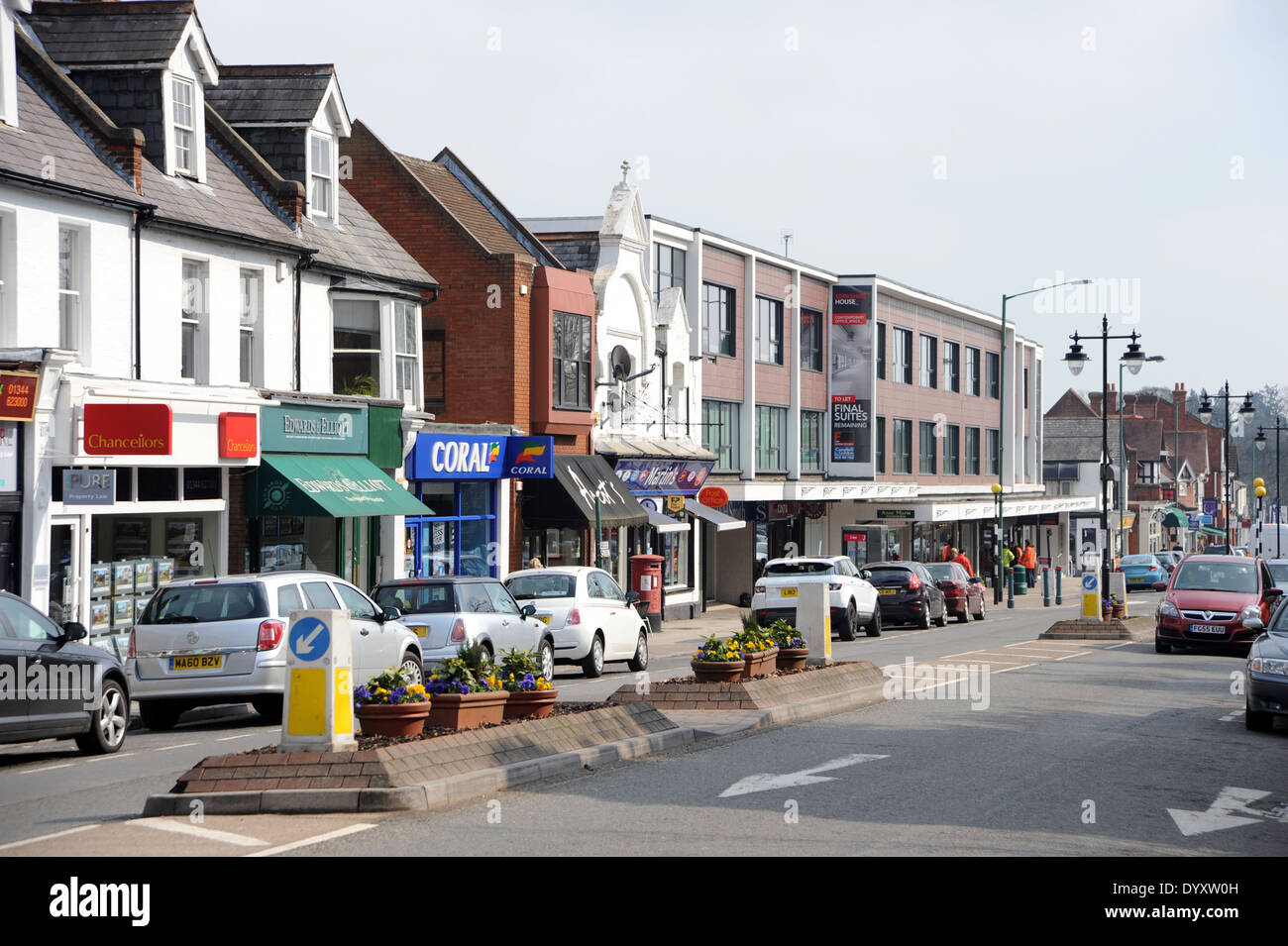 Ascot High Street in Berkshire UK Stock Photo