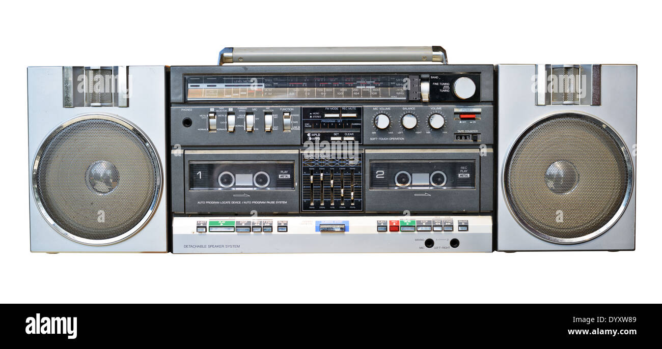 Vintage radio cassette recorder hi-res stock photography and images - Alamy