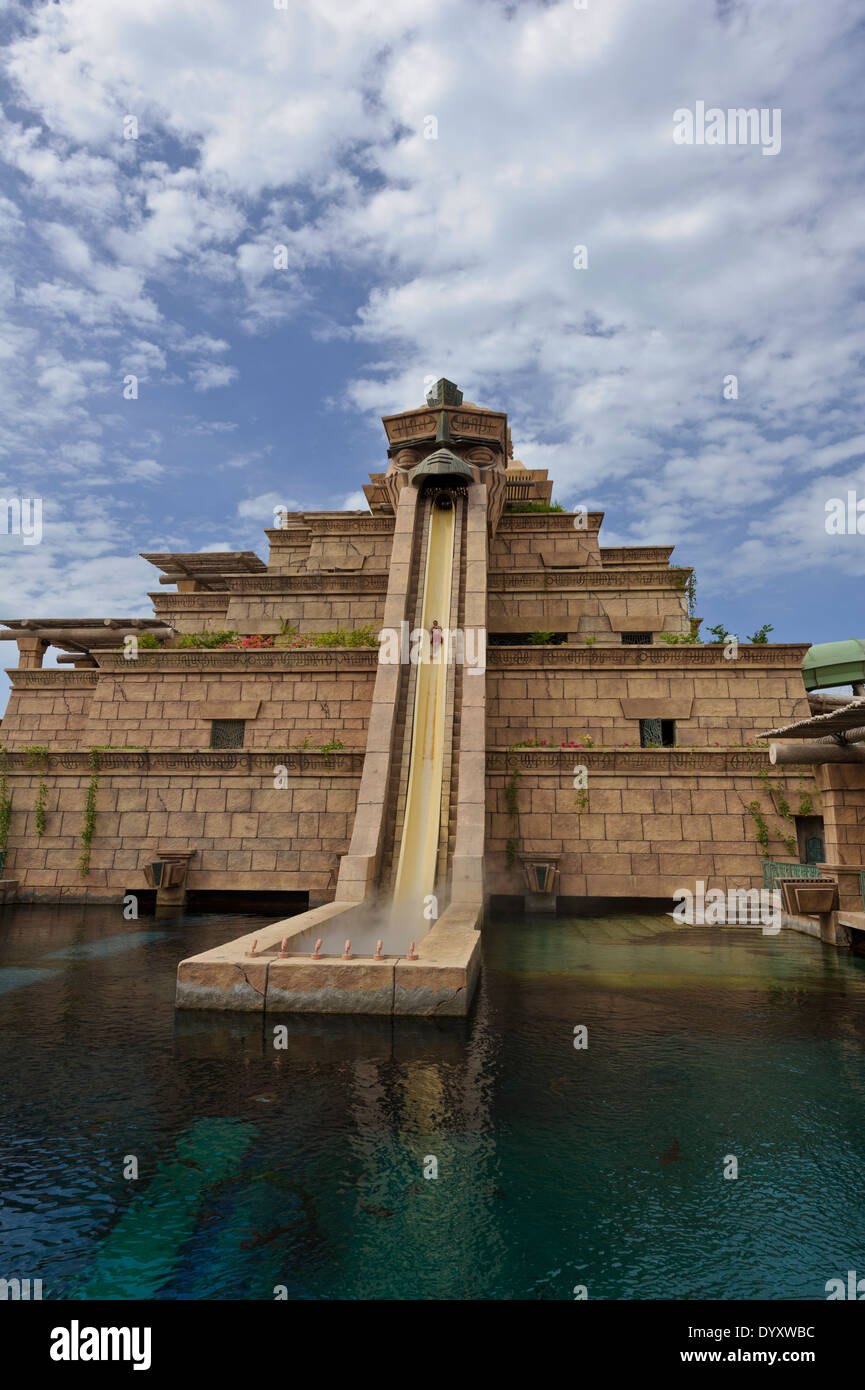 One of many fun thrilling water slides at the Wild Wadi Water Park