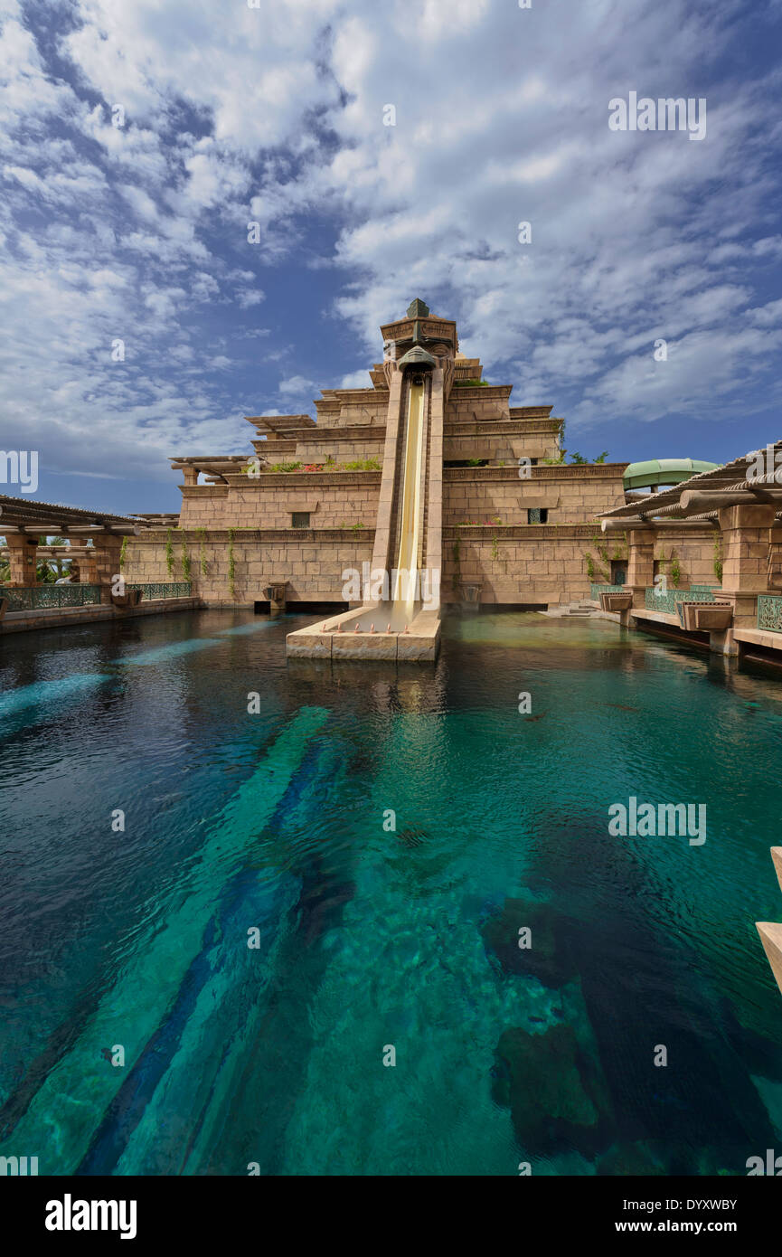 One of many fun thrilling water slides at the Wild Wadi Water Park