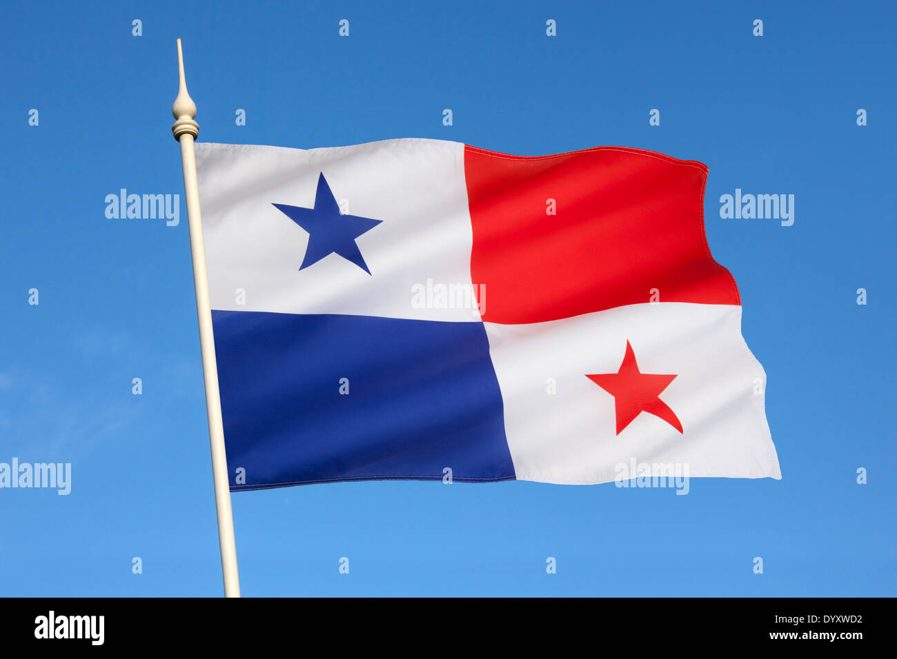 Flag of Panama Stock Photo