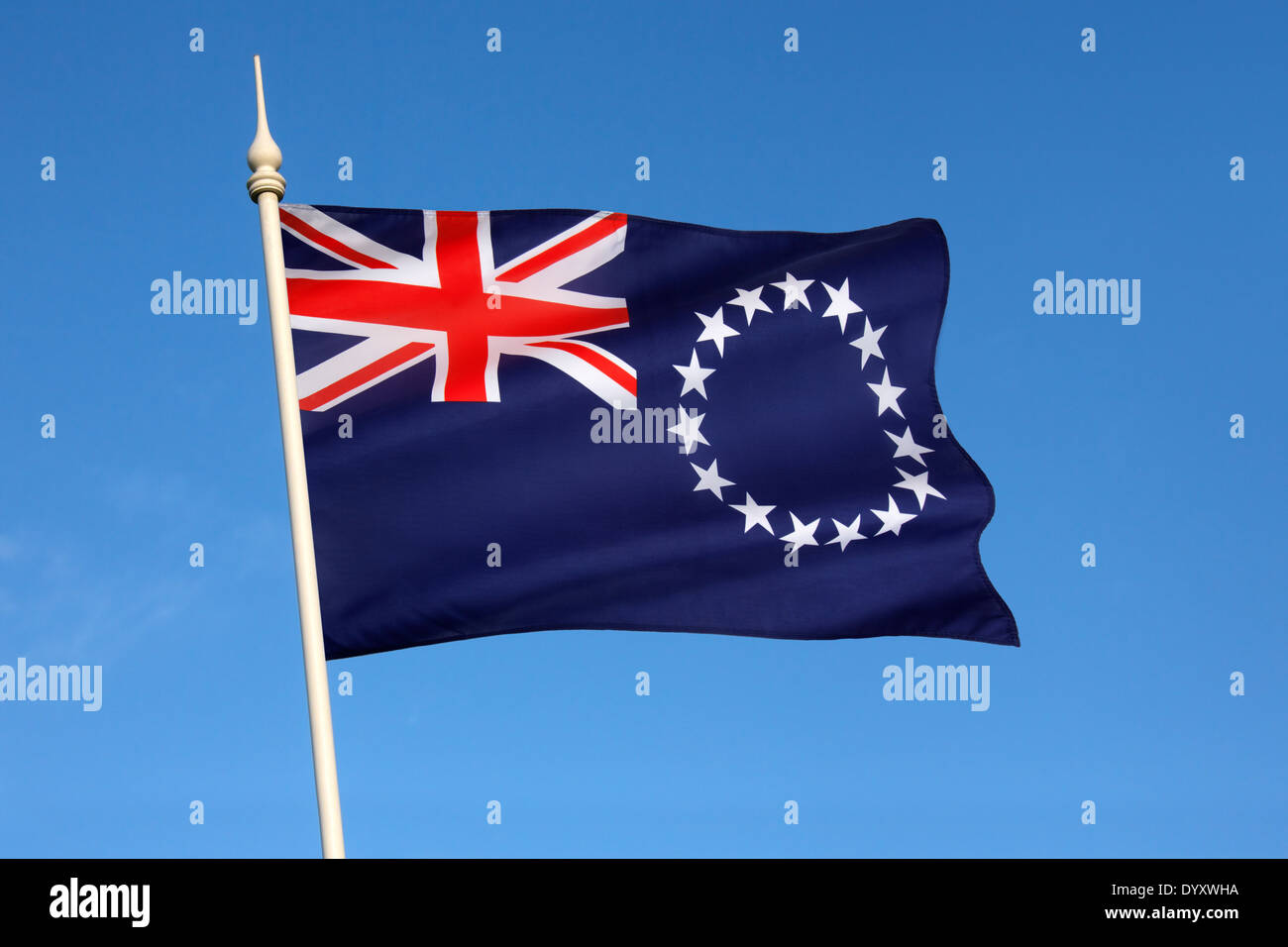 The national flag of the Cook Island Stock Photo