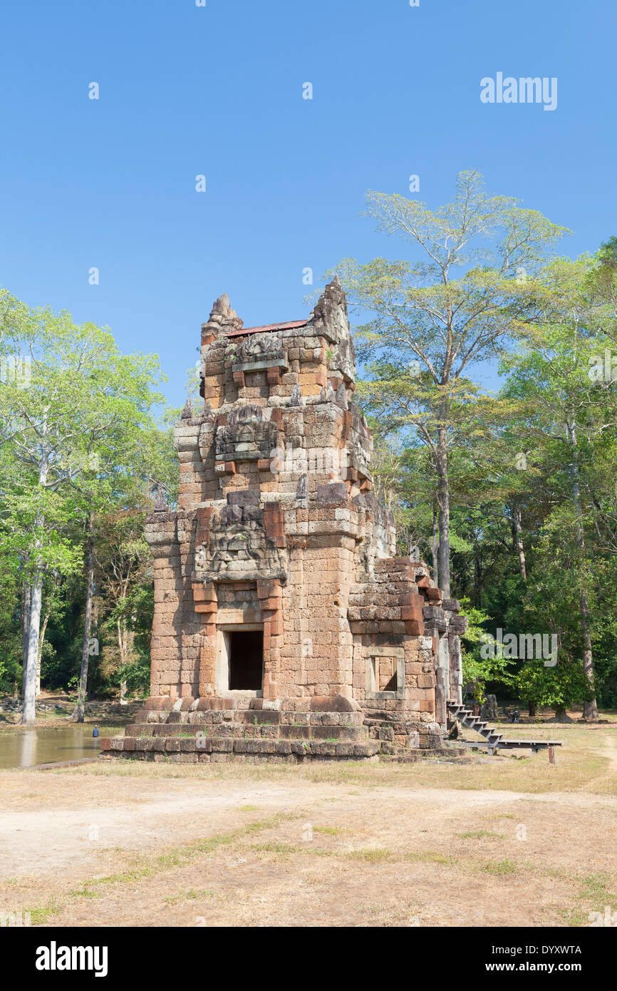 Prasat Suor Prat tower, Angkor Thom, Cambodia Stock Photo