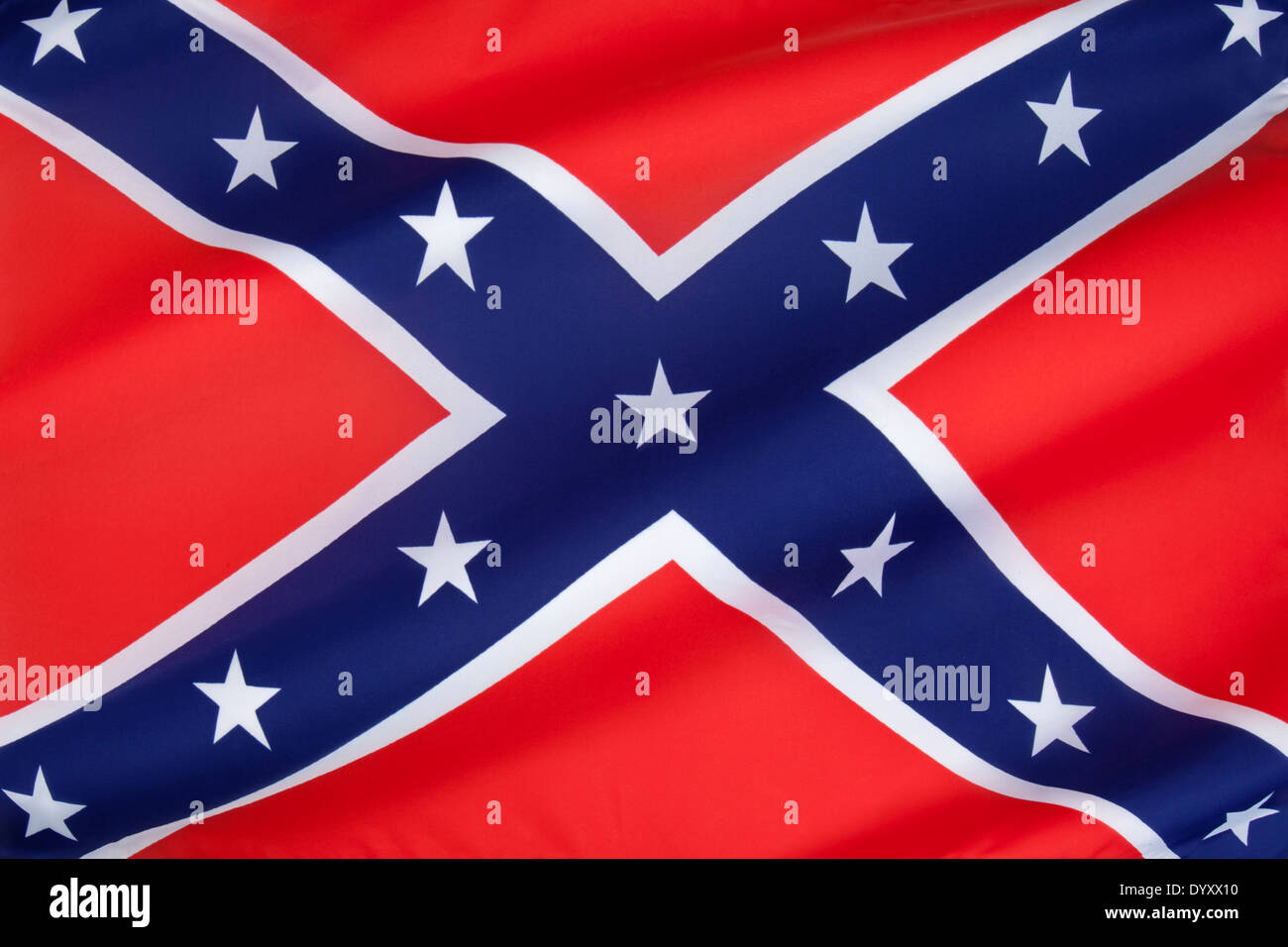 The Confederate Army battle flag Stock Photo