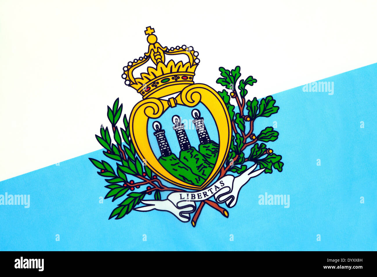 Flag of San Marino Stock Photo