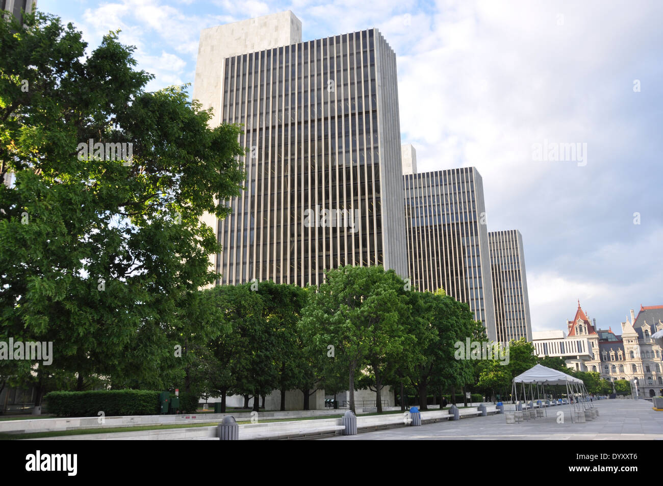 Three of the four Agency office buildings at The Empire State Plaza ...