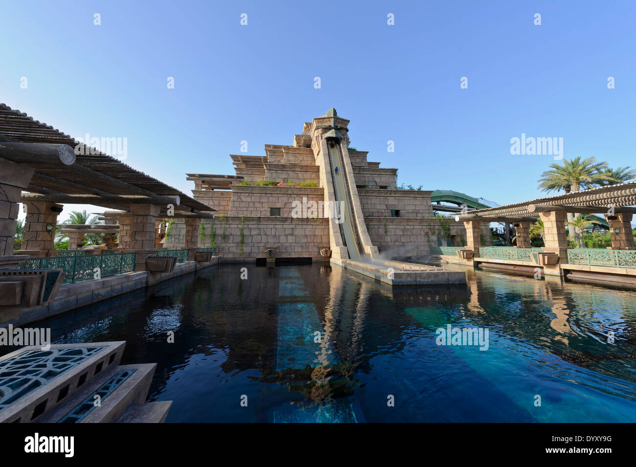 One of many fun thrilling water slides at the Wild Wadi Water Park