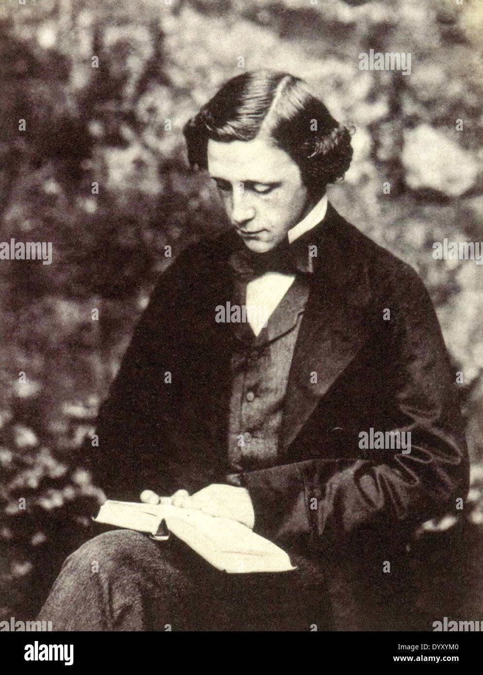 Lewis Carroll (1832-1898), English author, mathematician and photographer. Born Charles Lutwidge Dodgson, he adopted the pen name Lewis Carroll publishing Alice's Adventures in Wonderland in 1865. Stock Photo