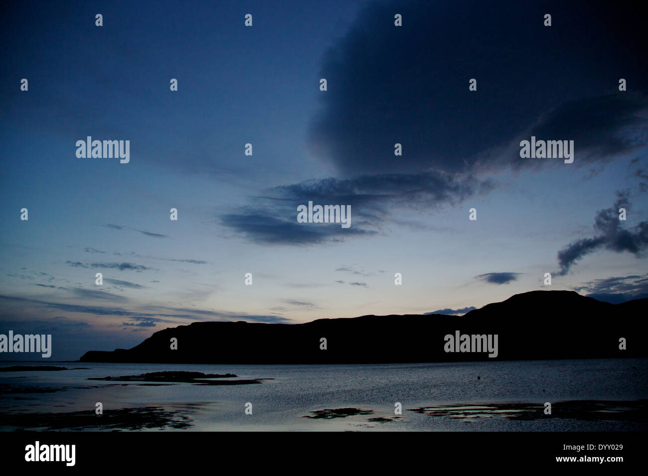 Calgary bay at dusk, Isle of Mull, Argyle, Inner Hebrides, Scottish ...