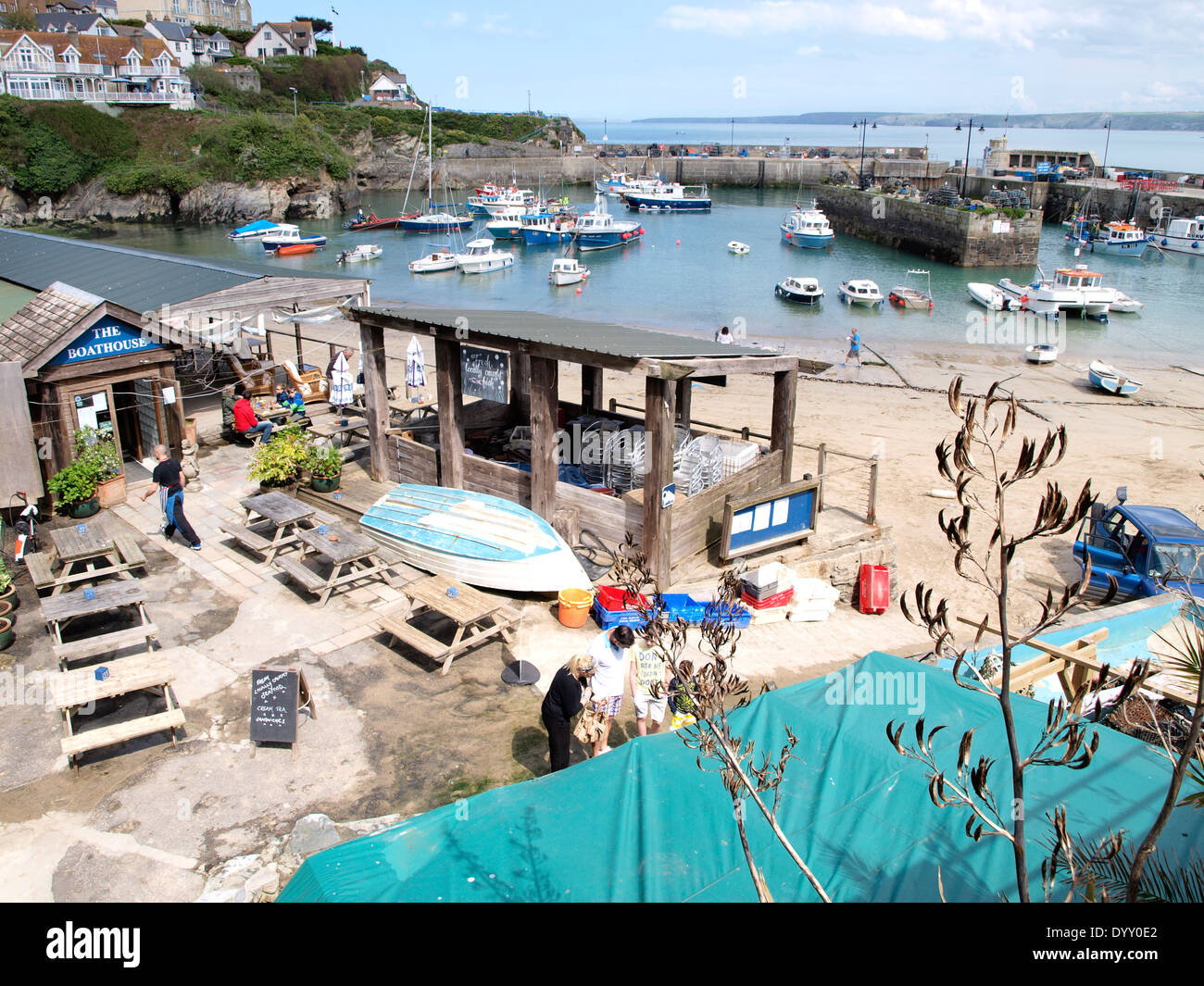 The Boathouse Restaurant, Newquay Harbour, Cornwall, UK Stock Photo Alamy