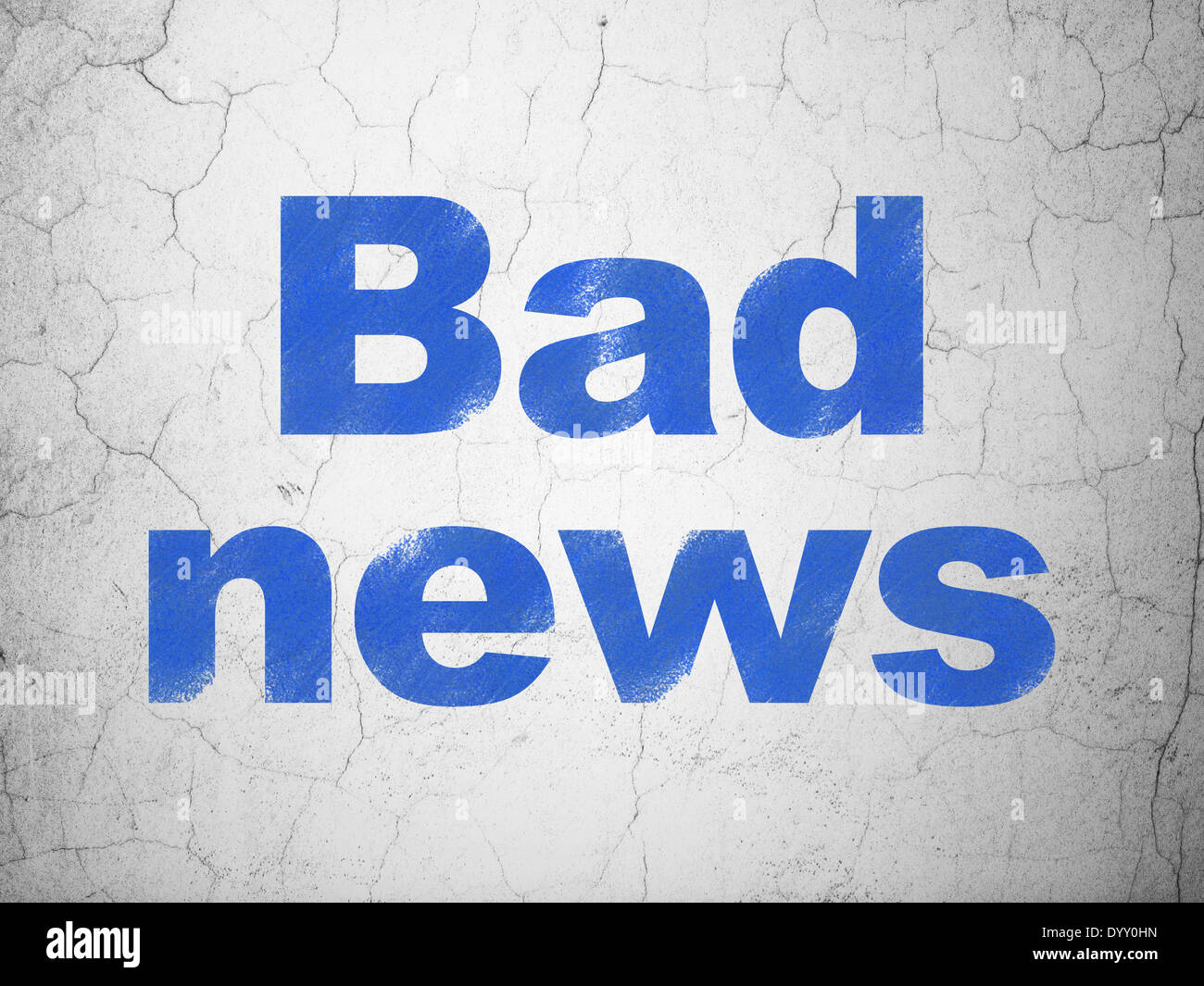 News concept: Bad News on wall background Stock Photo - Alamy