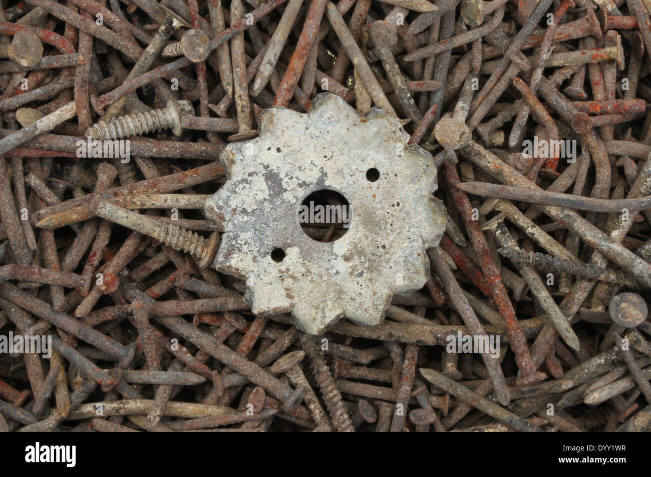 Old rusty and corroded metal Stock Photo