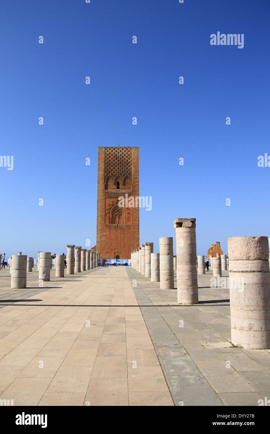 Hassan Tower or Tour Hassan is the minaret of an incomplete mosque in ...