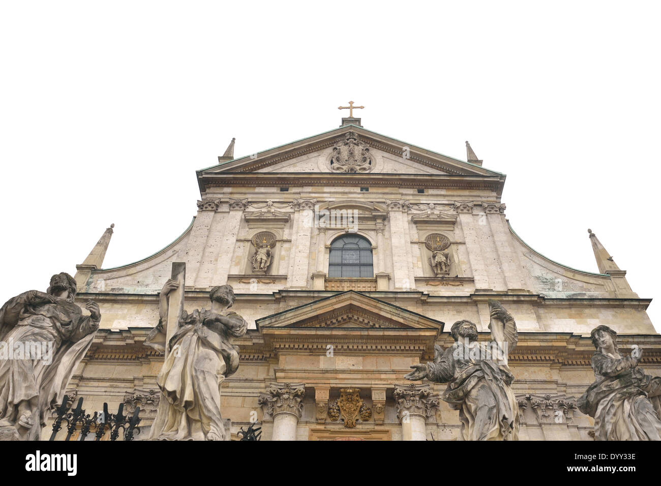 Church of Saints Peter and Paul (facade), in the Old Town district of Krakow Stock Photo