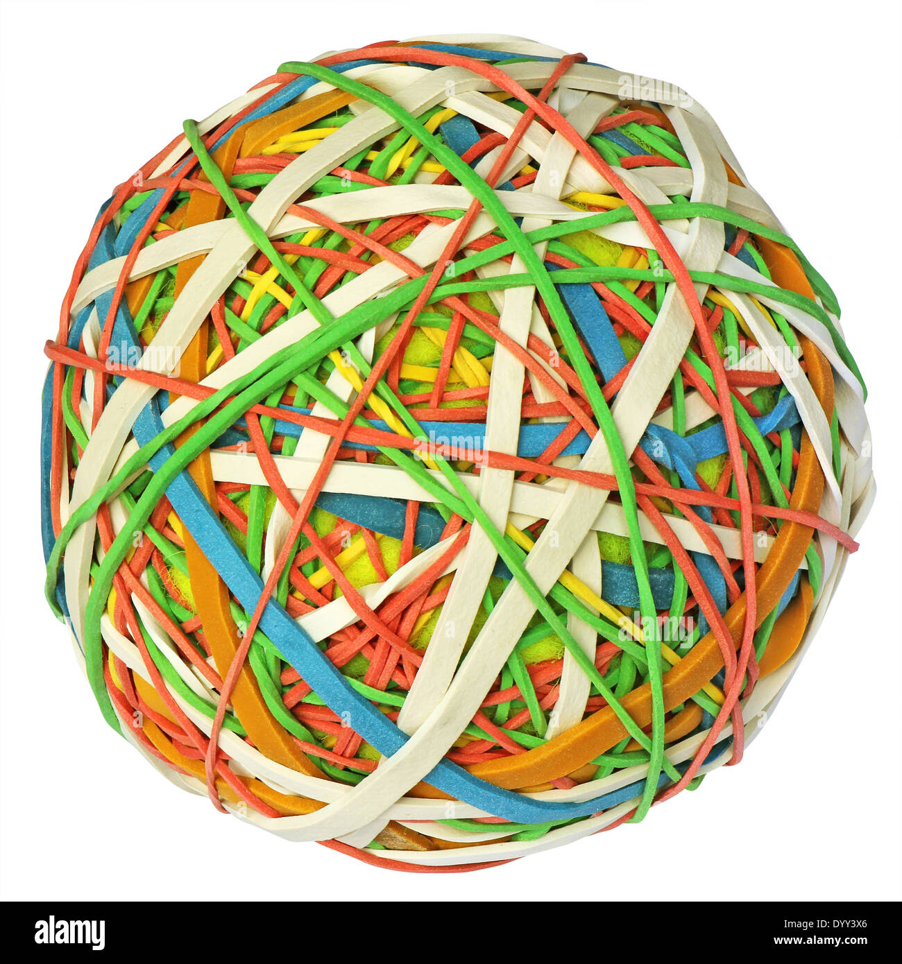 Brightly Colored Rubber Bands White Background Red Green Blue Yellow Stock  Photo - Download Image Now - iStock