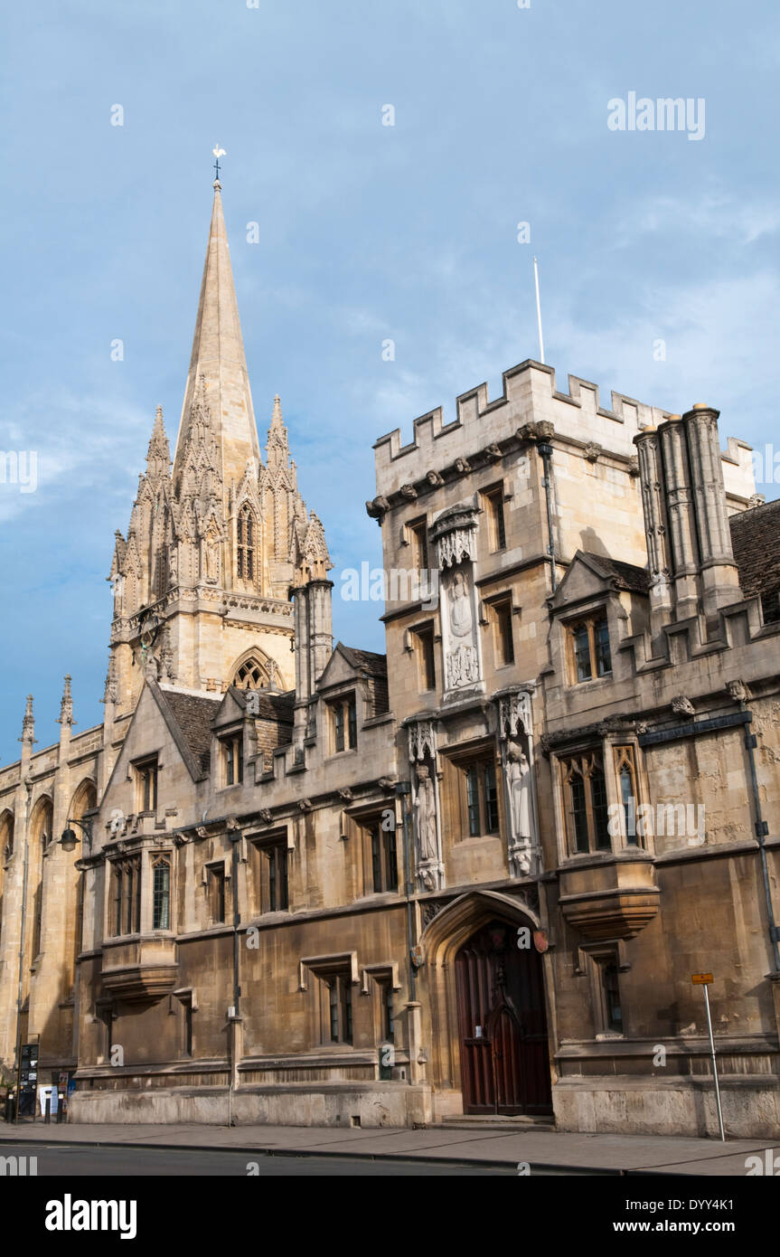 University Church of St Mary the Virgin in Oxford High Street Stock Photo