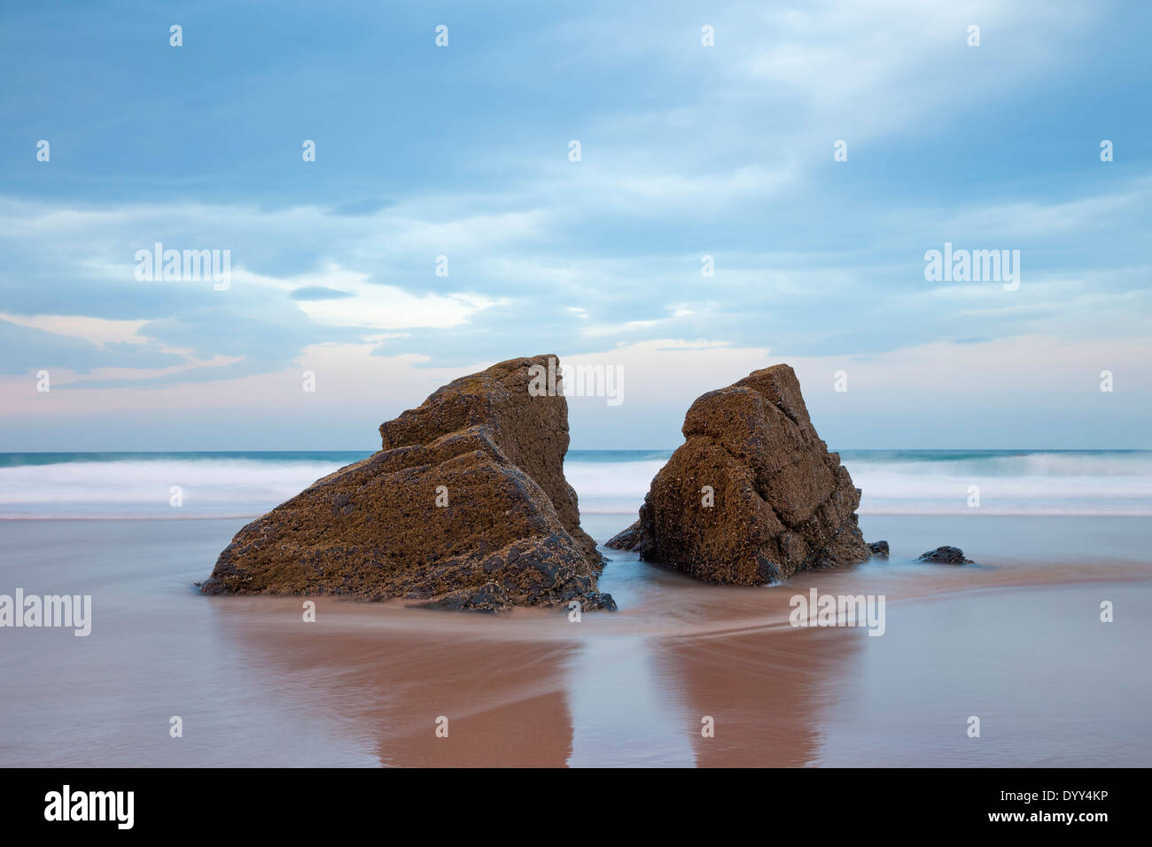Rock Pinnacles in Sango Bay Durness North West Coast of Scotland UK Stock Photo