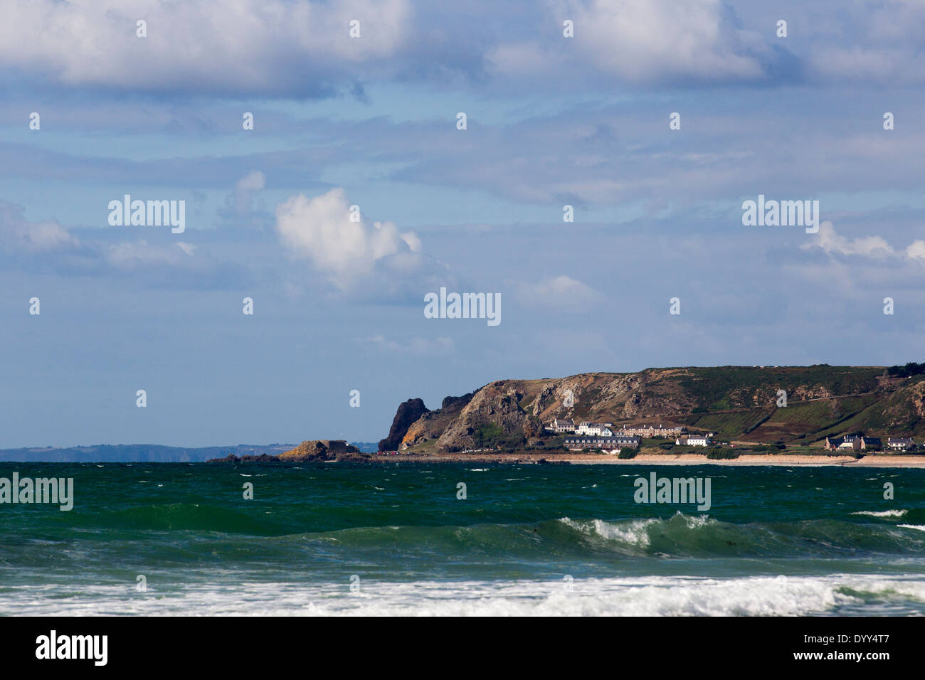 St Ouen's Five mile Beach The States of Jersey The  Channel Islands Stock Photo