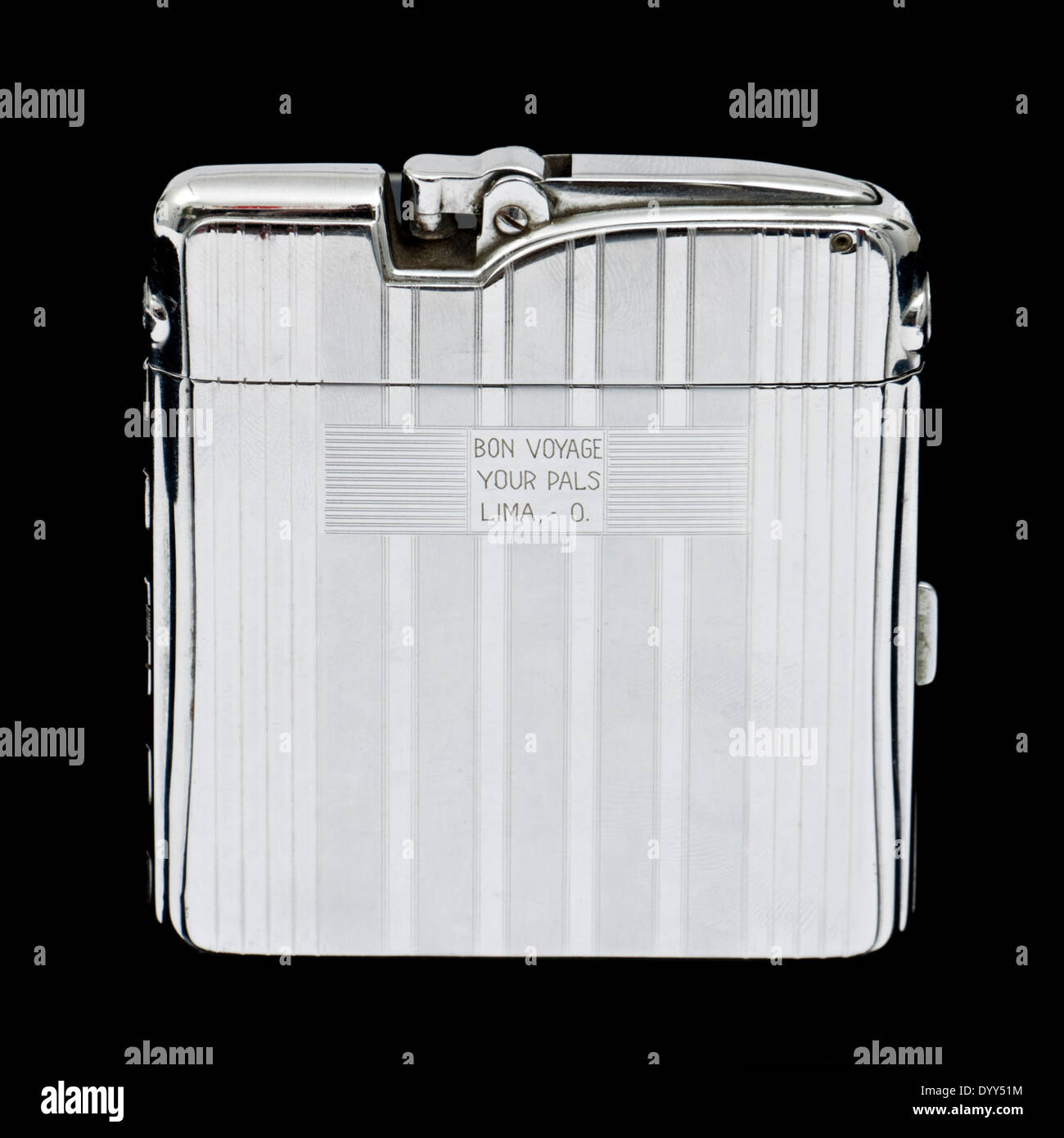 Vintage Ronson combination cigarette case and lighter Stock Photo Alamy