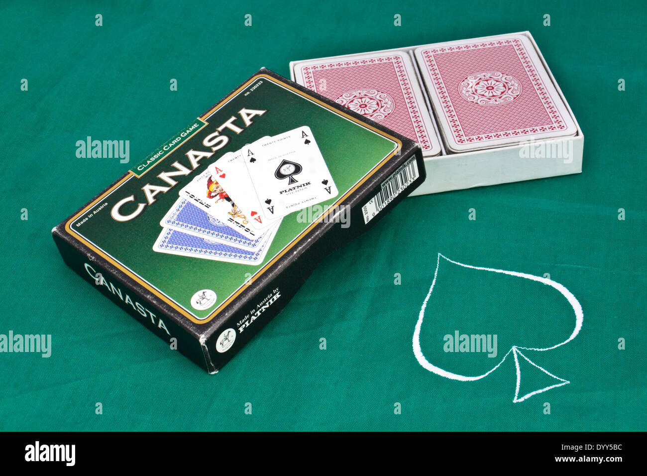 Canasta playing cards, made by Piatnik in Austria Stock Photo