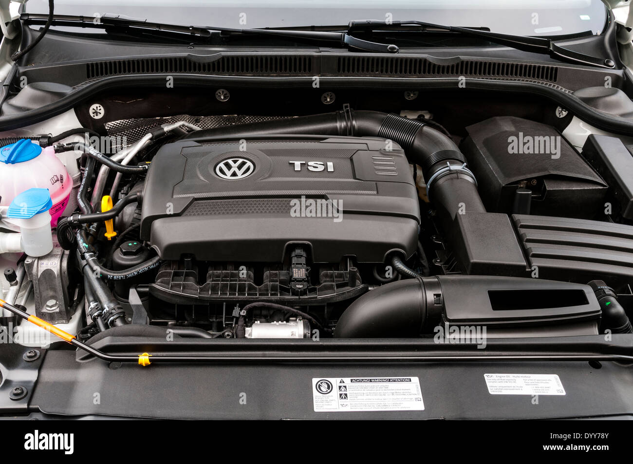 Volkswagen Jetta 1.8-Liter Turbo Engine. Stock Photo